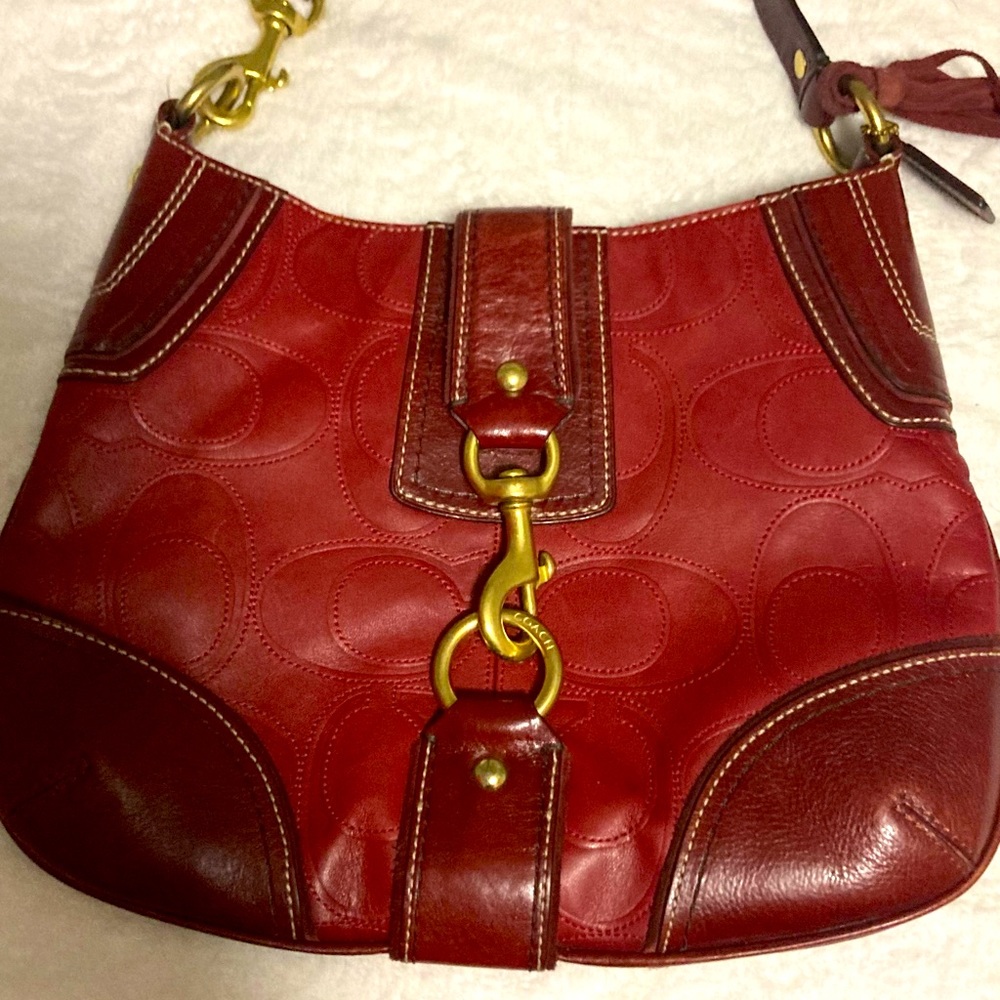 Red Coach bag